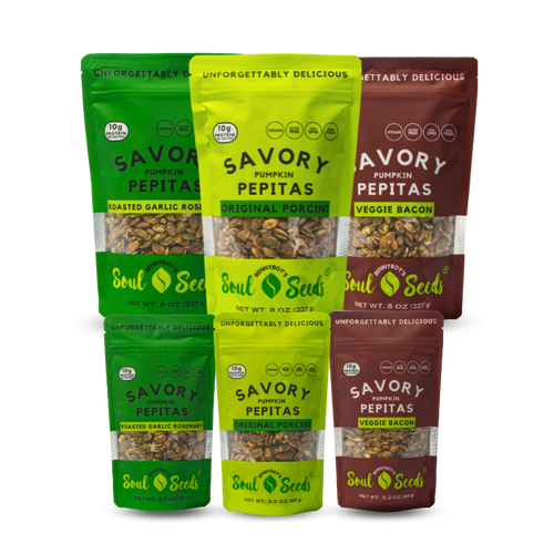 Soul Seeds Savory Pumpkin Pepitas Combo Pack (6) – BennyBoy's Soul